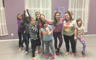 Our FDC Littles strike a pose at the end of the night with Miss Rebekka.