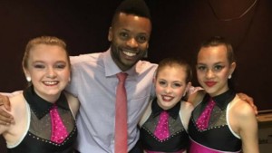 Our dancers were quick to make friends with not only other dancers backstage but also the host at our second competition!